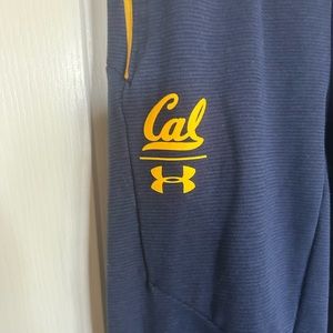 Under Armour zipper cuff Cal sweatpants joggers size XS Go Bears!